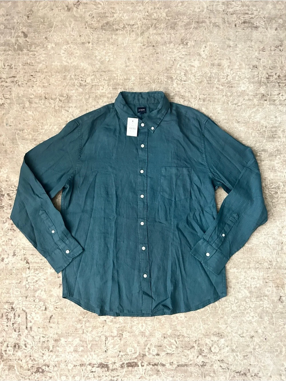 J. Crew Men's Button-Down linen Shirt